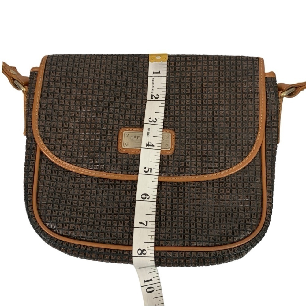 Vintage Ted Lapidus Monogram CrossBody Bag Purse - Picture 8 of 8